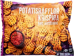 Krispiga potatisräfflor Fryst