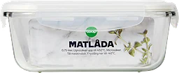 Matlåda glas 0,75 liter
