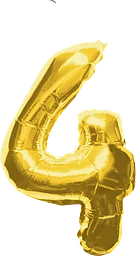 Folieballong Guld 4 100cm