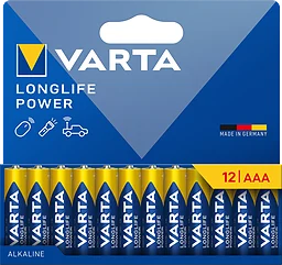 Batteri Longlife power AAA 12-pack