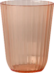 Dricksglas Ribbat Orange