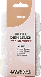Diskborste med svamp Refill 3-pack