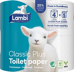 Toalettpapper Plus 4-pack
