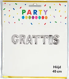 Ballong Grattis 40cm