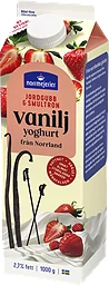 Vaniljyoghurt Jordgubb & smultron 2,7%