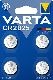 Batteri Lithium CR2025 4-pack