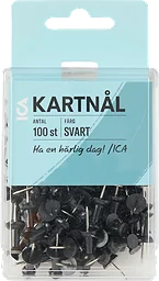Kartnål Svart