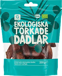 Torkade Dadlar Urkärnade Ekologiska