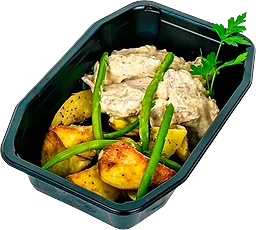 Fläskfilégryta Med Klyftpotatis Majsans ca