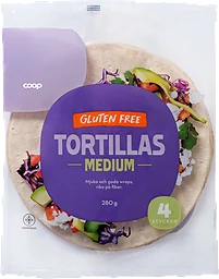 Glutenfria Tortillas Medium 4-pack