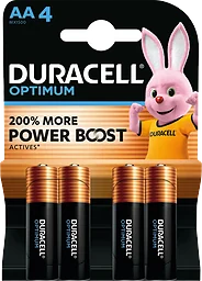 Batteri AA 4-p Optimum