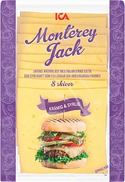 Hamburgerost Monterey Jack skivad