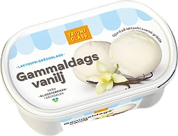 Laktosfri Gräddglass Gammaldags vanilj