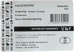 Kalkonfärs Färsk Sverige