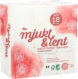Toalettpapper Mjukt & Lent 18-p
