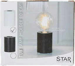 Lampfot E27 Tub vit