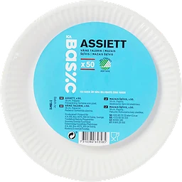 Assiett Vit 18cm 50-p