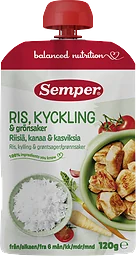 Barnmat Ris, kyckling & grönsaker 6 Mån