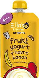 Fruktyoghurt Havre Banan Från 6 Månader