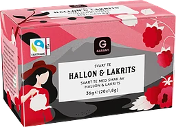 Hallon Lakrits Svart Te