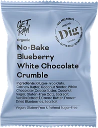 Bar No-Bake White Chocolate Blueberry Crumble Get Raw