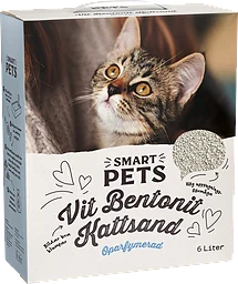 Oparfymerad Vit Bentonit Kattsand