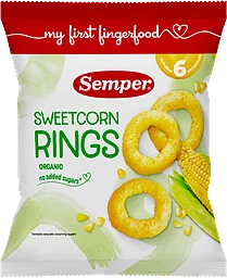 Sweetcorn rings 6 Mån Eko
