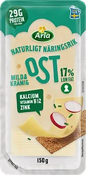 Skivad ost Mild & krämig 17%