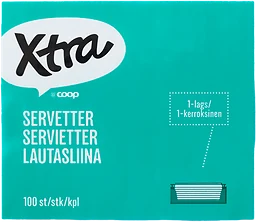 Servetter Blå 33cm 100-pack