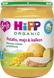 Potatis Majs Kalkon Från 6 Månader