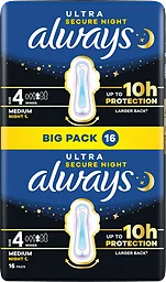 Secure Night Big Pack Size 4 Nattbinda