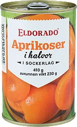 Aprikoser Konserverad