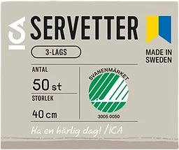 Servett Lingrön 40cm 50-p