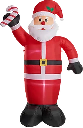 Jultomte uppblåsbar m/8 LED