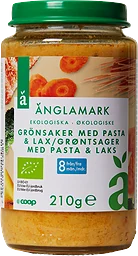 Barnmat Grönsaker med pasta 8 Mån Eko