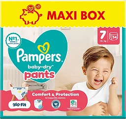 Byxblöjor Baby Dry Pants Strl 7 15+kg Maxi 54-p