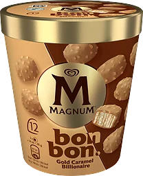 Glass Bonbon Gold caramel billionaire 12-pack
