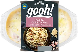 Pasta carbonara med rökt sidfläsk