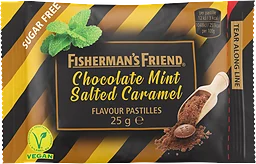 Halstabletter Chocolate Mint Salted Caramel Fishermans