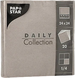 Servett Daily Collection 24cm grå 20-pack