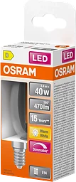 LED Kron E14 470lm(40W) Dimbar