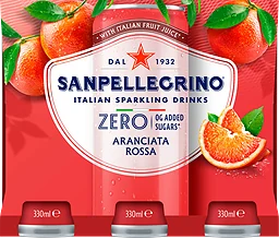 Aranciata Rossa Zero Läsk Burk