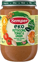 Fettuccine Tomat & Linser Från 6 Månader
