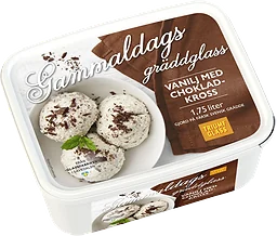 Gammaldags gräddglass Chokladkross
