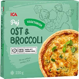 Ost & broccolipaj Fryst