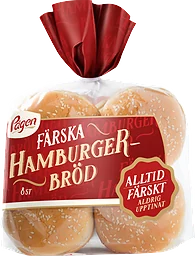 Hamburgerbröd Ljusa 8-pack