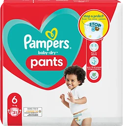 Byxblöjor Baby Dry Pants 6 15+kg 31-p