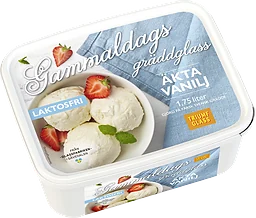 Äkta Vanilj Laktosfri Glass