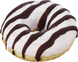 Minidonut White choco stripes