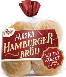 Hamburgerbröd Ljusa